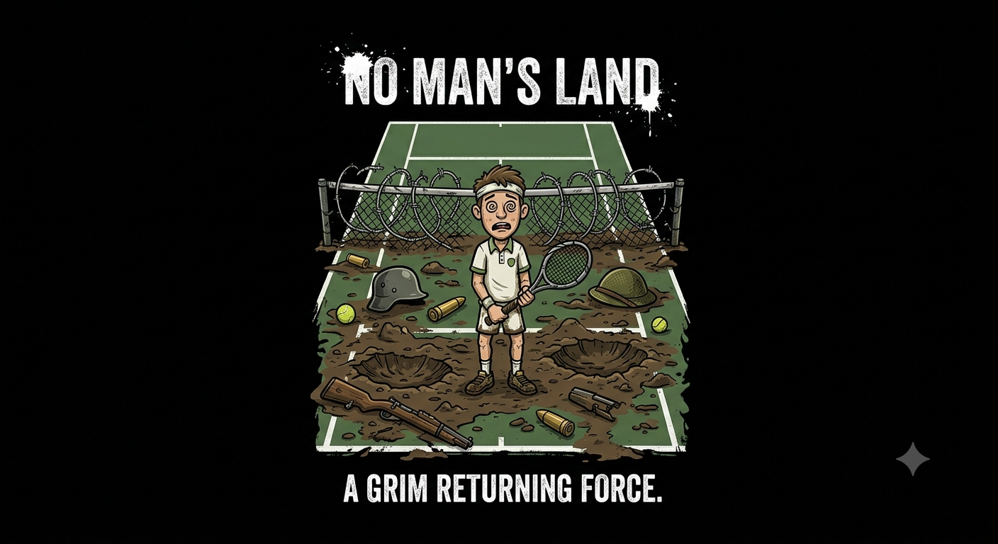 No Mans Land Tennis Hoodie - Unforced Errors Apparel
